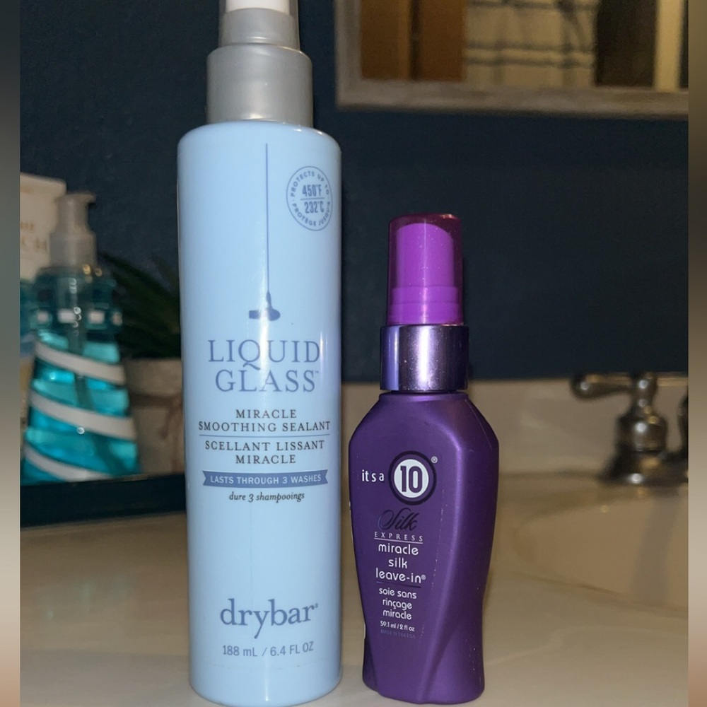 Drybar Liquid Glass Smoothing Sealant and It's a 10 Miracle Silk Leave-In Duo